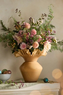 Ruffled Glass Vase | Anthropologie (US)