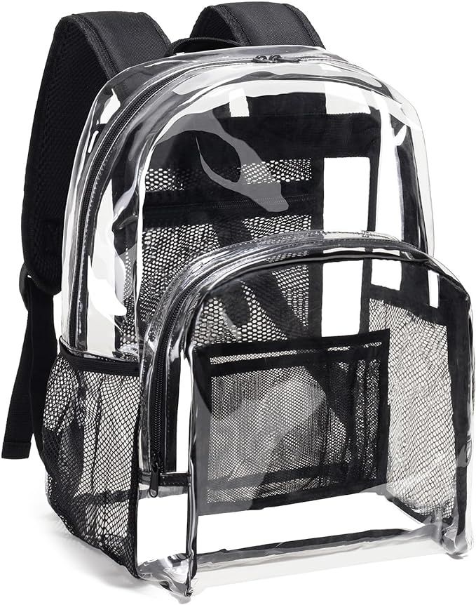 Vorspack Clear Backpack Heavy Duty - PVC Transparent Backpack Large Clear Book Bag for College Wo... | Amazon (US)