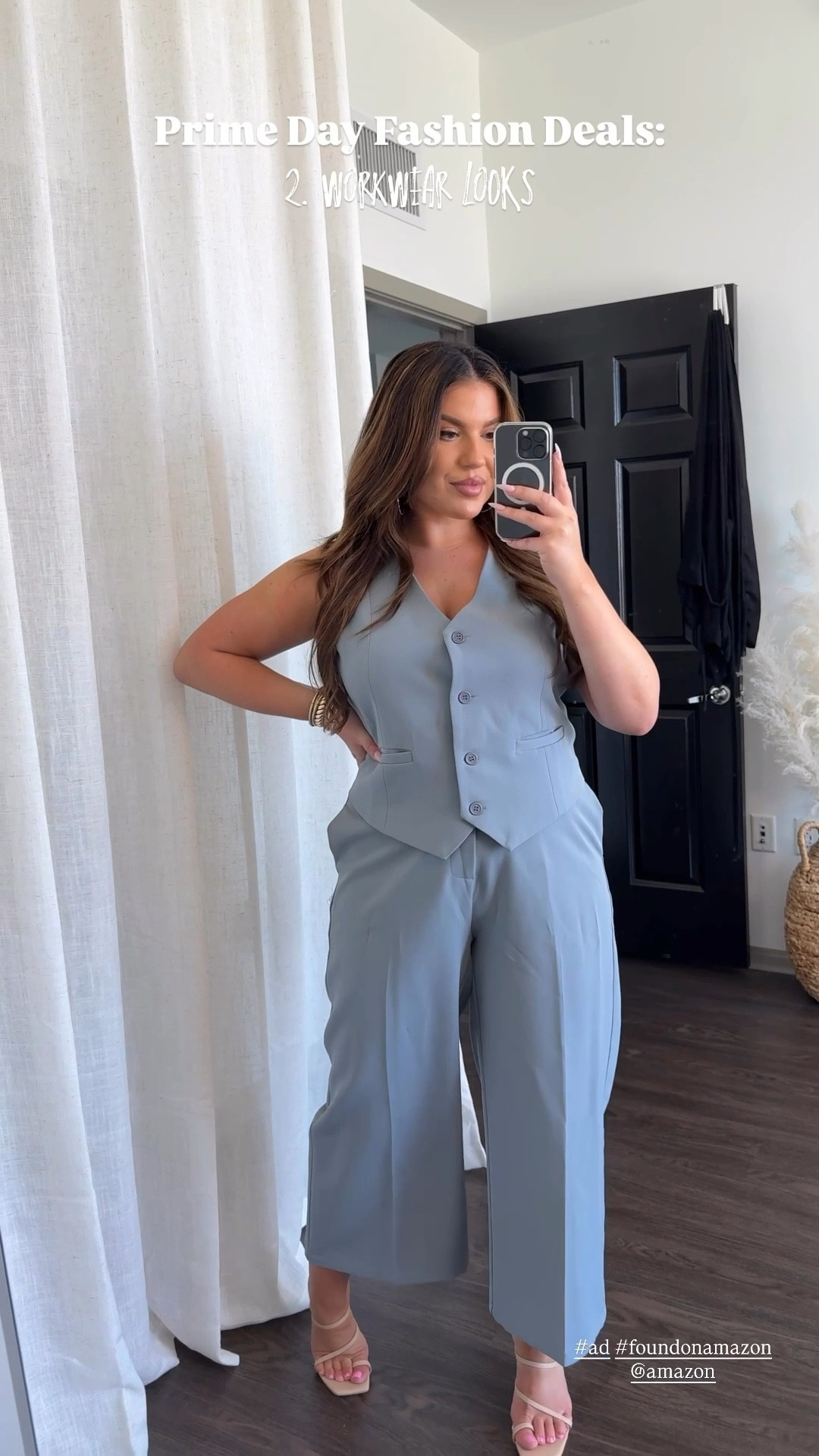 Amazon Prime Day Workwear Deals!🤍 my sizing below!
Pant suit: XL (could’ve gone w my reg L!)
Black Dress: 12
Beige Dress: L
White Pant Set: ‘8-10’ (runs a bit big)

@amazon #ad #founditonamazon

#LTKSaleAlert #LTKMidsize