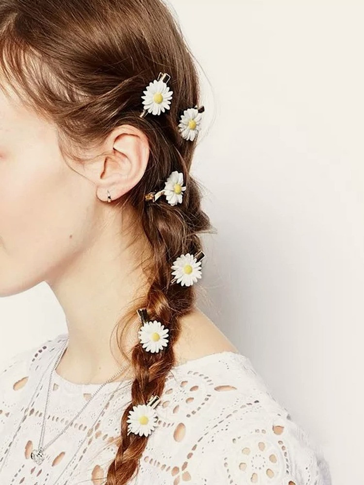 Katy Perry's Picks 6 pieces Daisy Decor Hair Clip | SHEIN