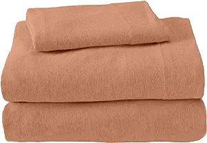 Great Bay Home Extra Soft Heather Jersey Knit (T-Shirt) Cotton Sheet Set. Soft, Comfortable, Cozy... | Amazon (US)