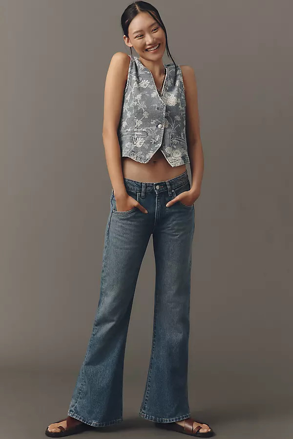 Bella Mid-Rise Bootcut Jeans | Anthropologie (US)