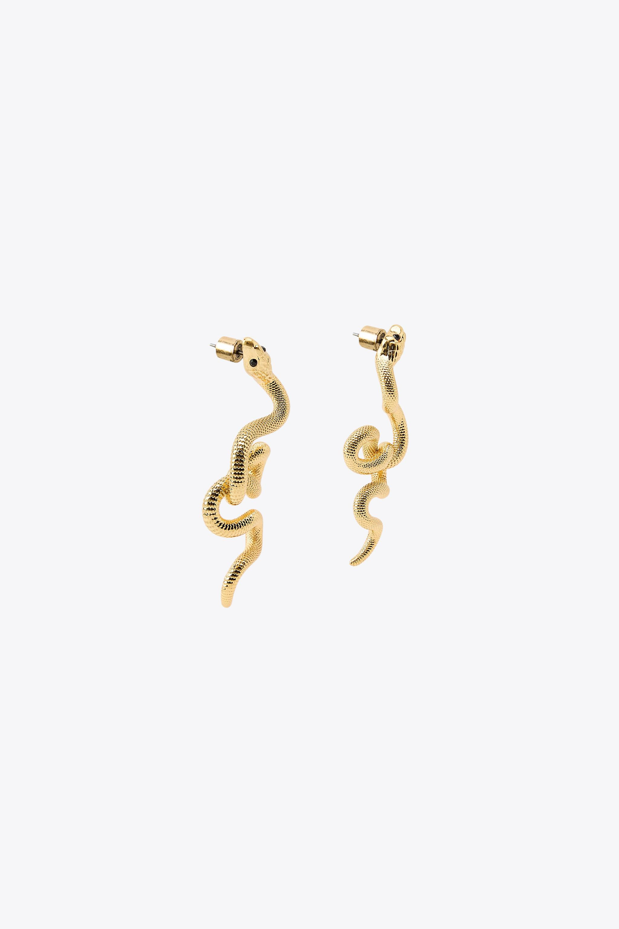 METAL SNAKE EARRINGS | Zara US