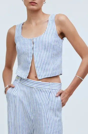 Stripe Scoop Neck Crop Tank | Nordstrom Rack