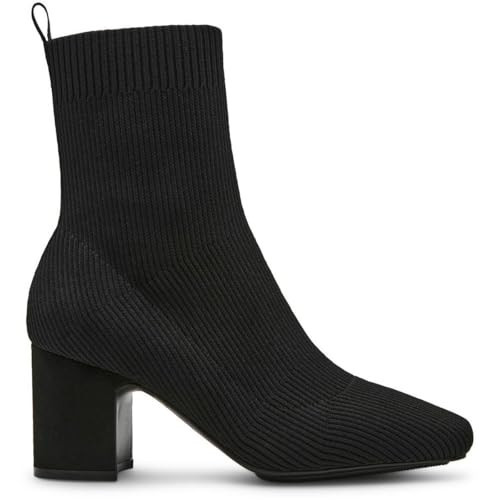 Anne Klein Women's Tessel Ankle Boot, Black Knit, 9.5 M | Amazon (US)