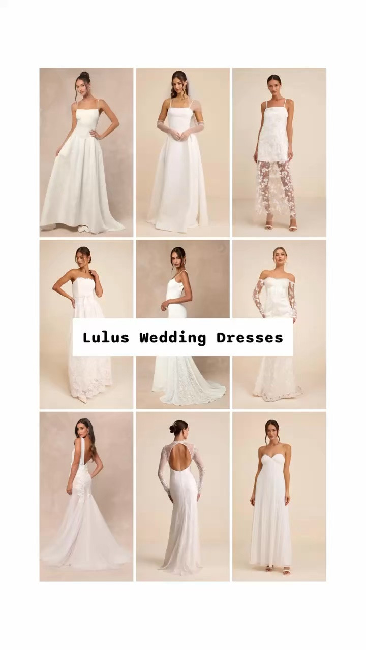 Affordable best selling wedding dresses at Lulus. Starting at $99.

Reception dress, second look dress, courthouse elopement dress, long white dress, minimalist wedding dress, or microwedding dress.

#LTKWedding #LTKSeasonal