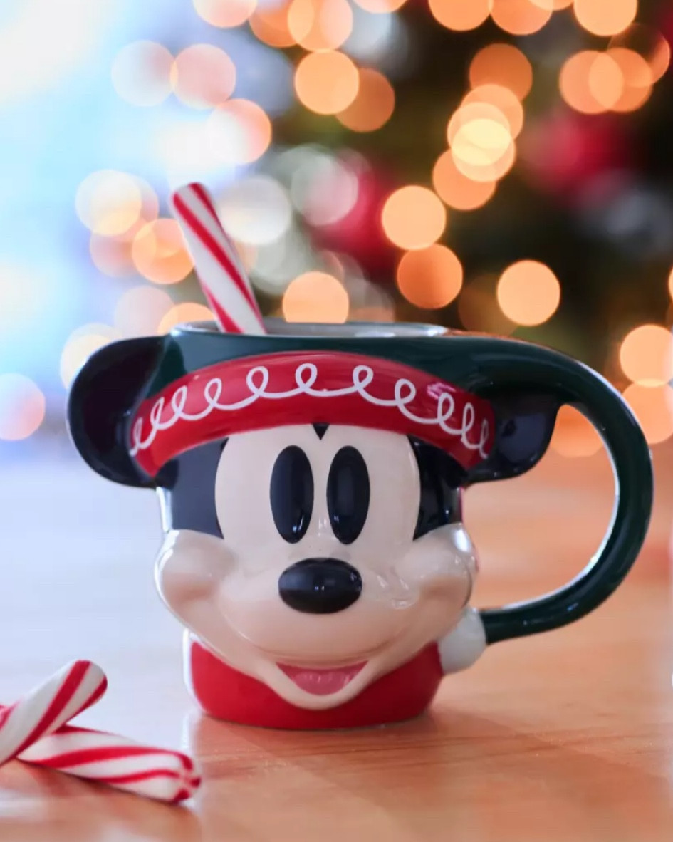 Take the chill off the wintry weather and enjoy some holiday cheer with a steaming, warm beverage from Santa's helper Mickey Mouse and his sculpted ceramic mug. Hot cocoa anyone?

#LTKFindsUnder50 #LTKHome #LTKSeasonal