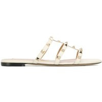 Valentino Garavani Rockstud Leather Flat Sandals | Balardi (US & Canada)