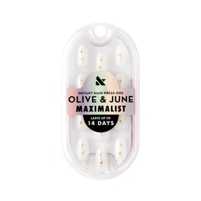Olive & June Press-On Fake Nails - M Oval - Puffy Sparkle - 42ct | Target