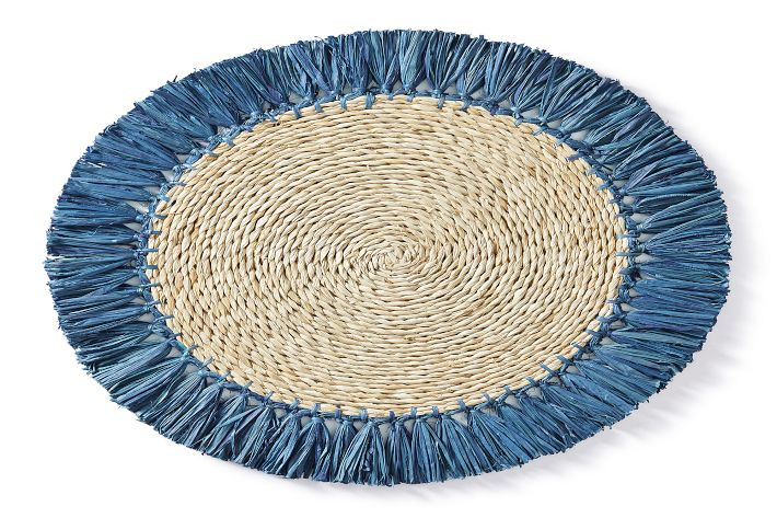 Raffia Fringe Placemats, Set of 4 | Mark and Graham