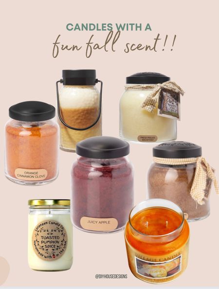 Candles set the mood & bring calmness to a space. And what better than a fun fall scent.. freshly bake bread or pecan pie would be my favorites! Here are a few fun fall scented candles for you or these would make the perfect fall gift! #LTKGiftGuide 

#LTKSeasonal #LTKunder50