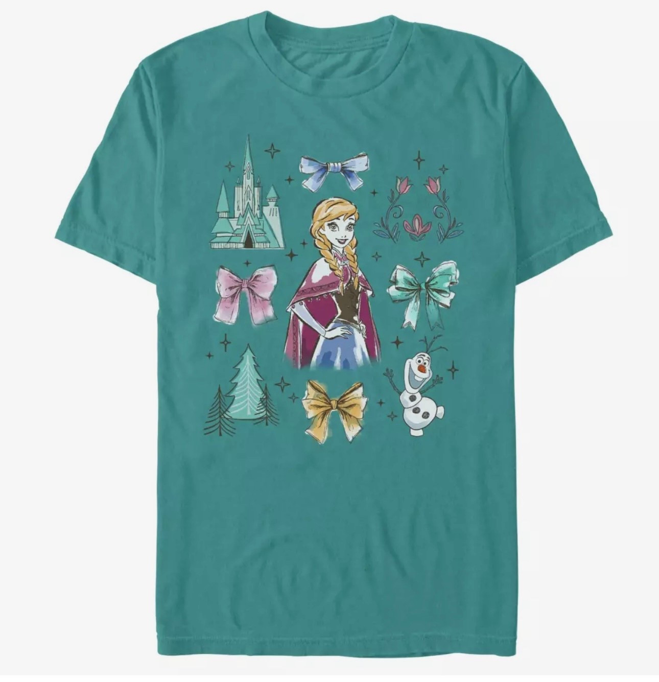 Disney princess Anna frozen t shirt bows coquette 