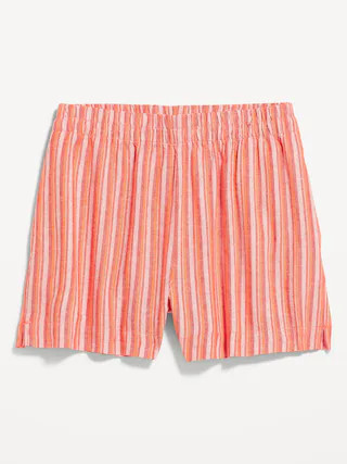 High-Waisted Linen-Blend Shorts -- 3.5-inch inseam | Old Navy (US)