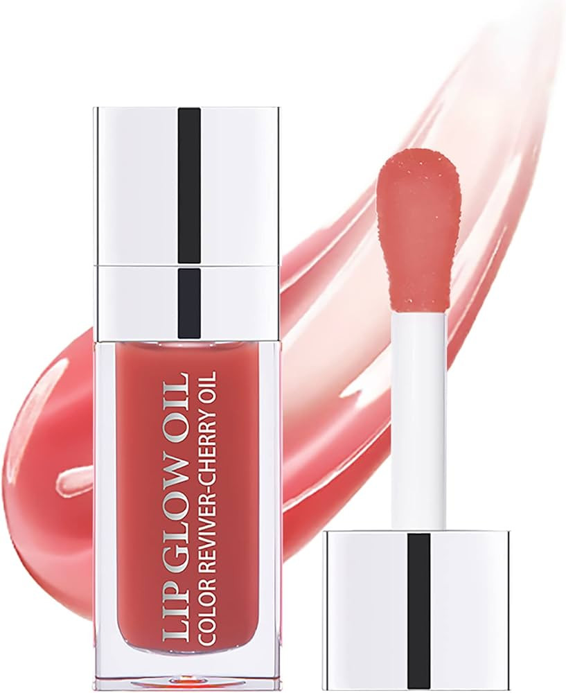 Hydrating Lip Glow Oil, Moisturizing Lip Gloss, Plumping Lip Oil, Non-Sticky Long Lasting Lip Oil... | Amazon (US)