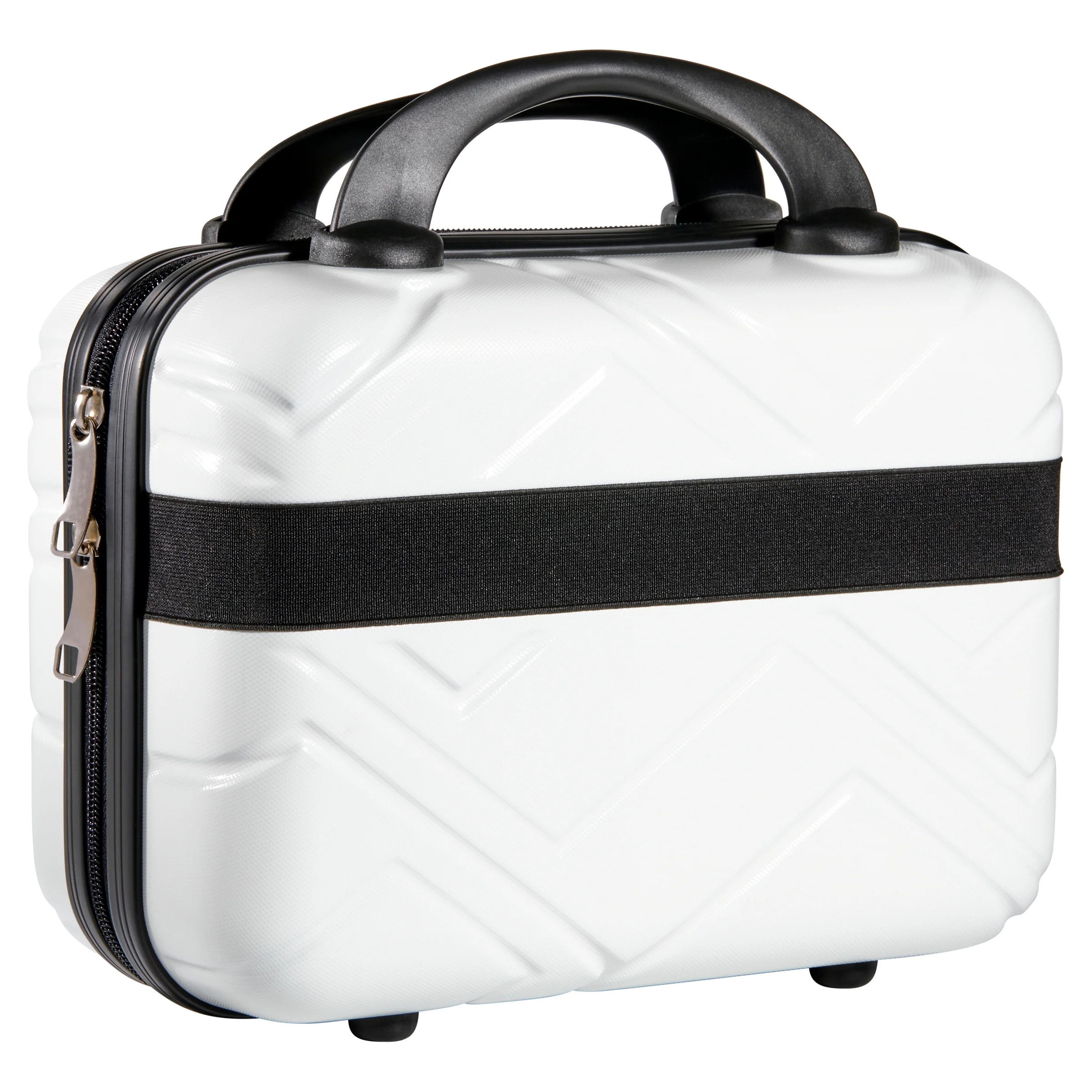 Hard Shell Cosmetic Travel Case, White, 11.8" x 10.82" x 5.9" | Walmart (US)