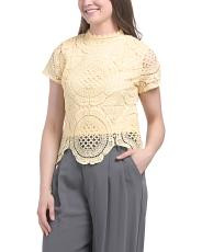 Medallion Crochet Top | TJ Maxx
