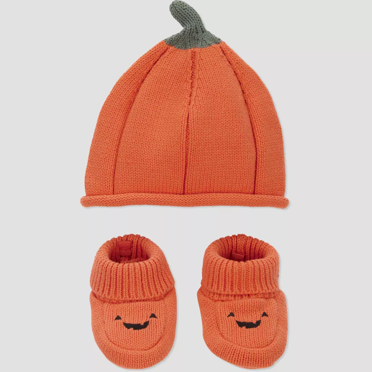 Carter's Just One You® Baby Halloween Hat & Booties Set - Orange | Target