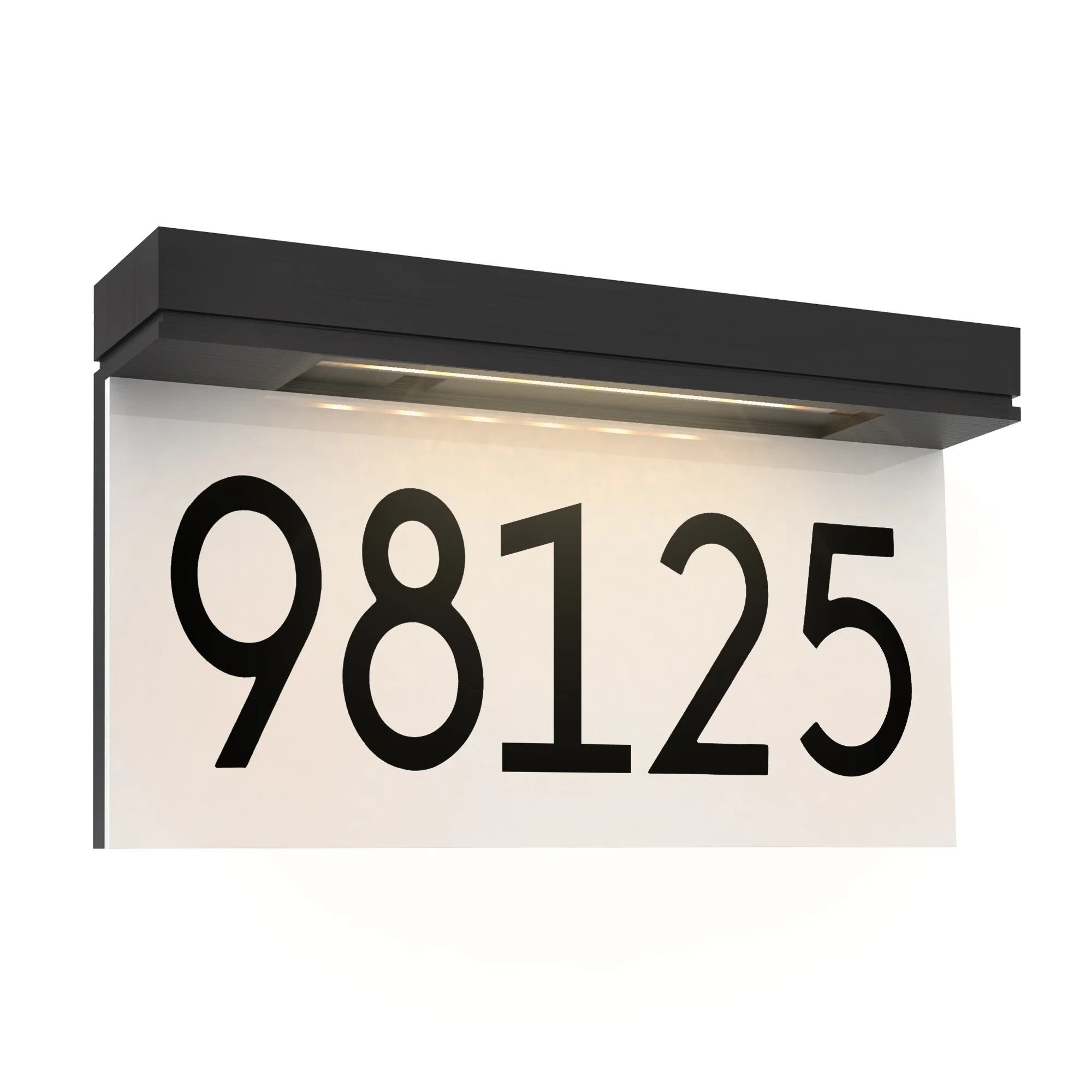 Adorer Address Plaque For Houses Solar Powered, Lighted House Numbers Address Sign, Rechargeable ... | Walmart (US)