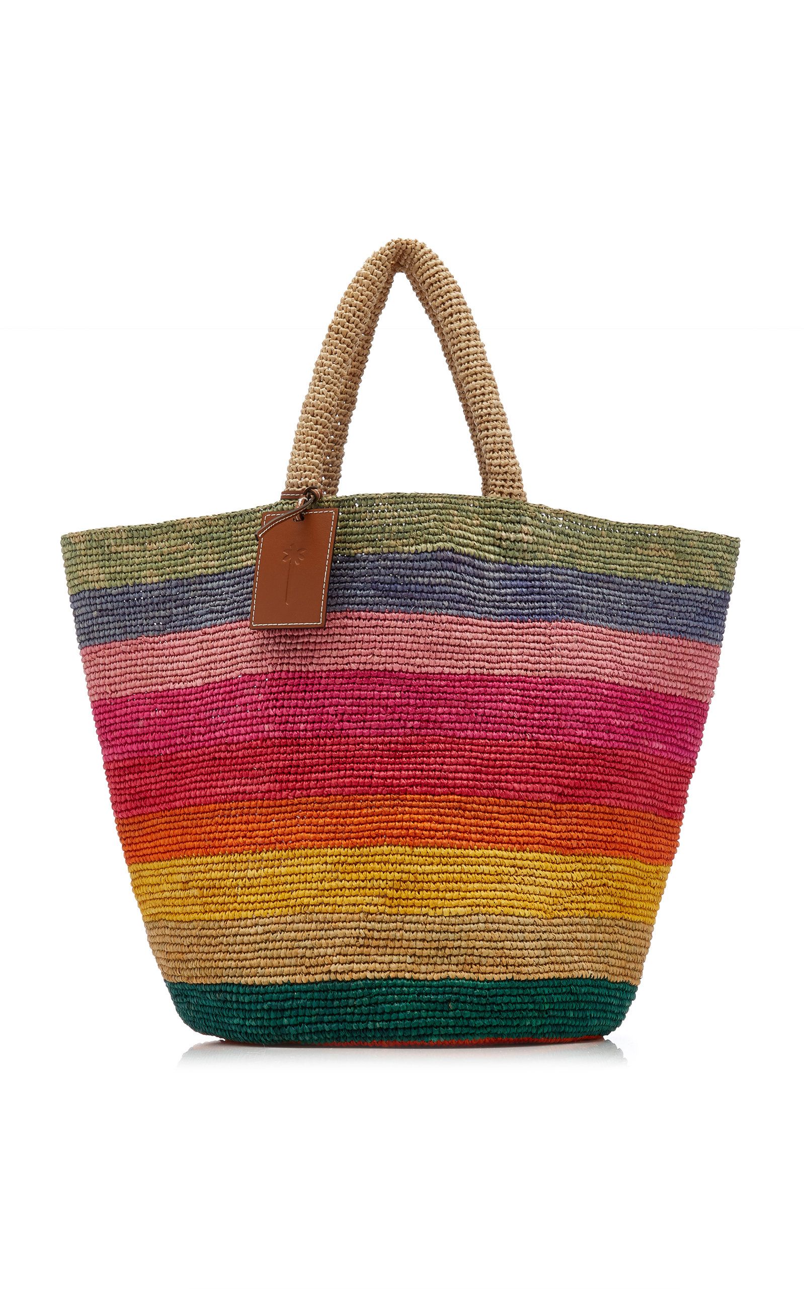 Raffia Rainbow Summer Tote Bag | Moda Operandi (Global)