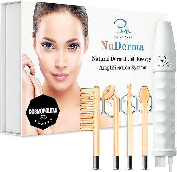 Amazon.com: Pure Daily Care NuDerma Handheld Skin Therapy Wand Machine w/Neon – Anti-Aging - Sk... | Amazon (US)