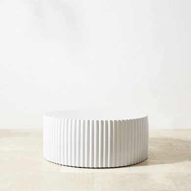 Tropea Fluted Round Coffee Table (42") | Williams-Sonoma CA