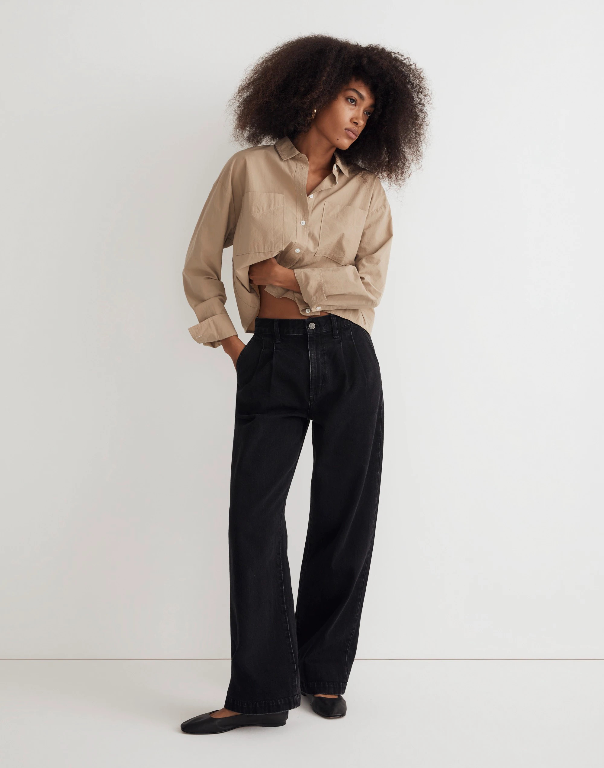 The Harlow Wide-Leg Jean in Norfleet Wash | Madewell