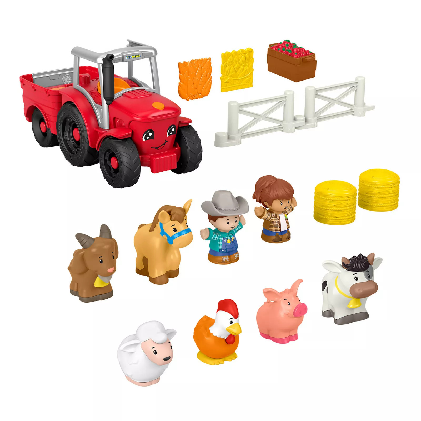 Fisher-Price Little People Musical Animal Tractor with 14 Accessories, Multi | Kohl's