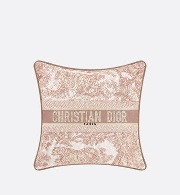 Small Square Pillow Rose Des Vents Cruise 2022 Toile de Jouy | DIOR | Dior Couture