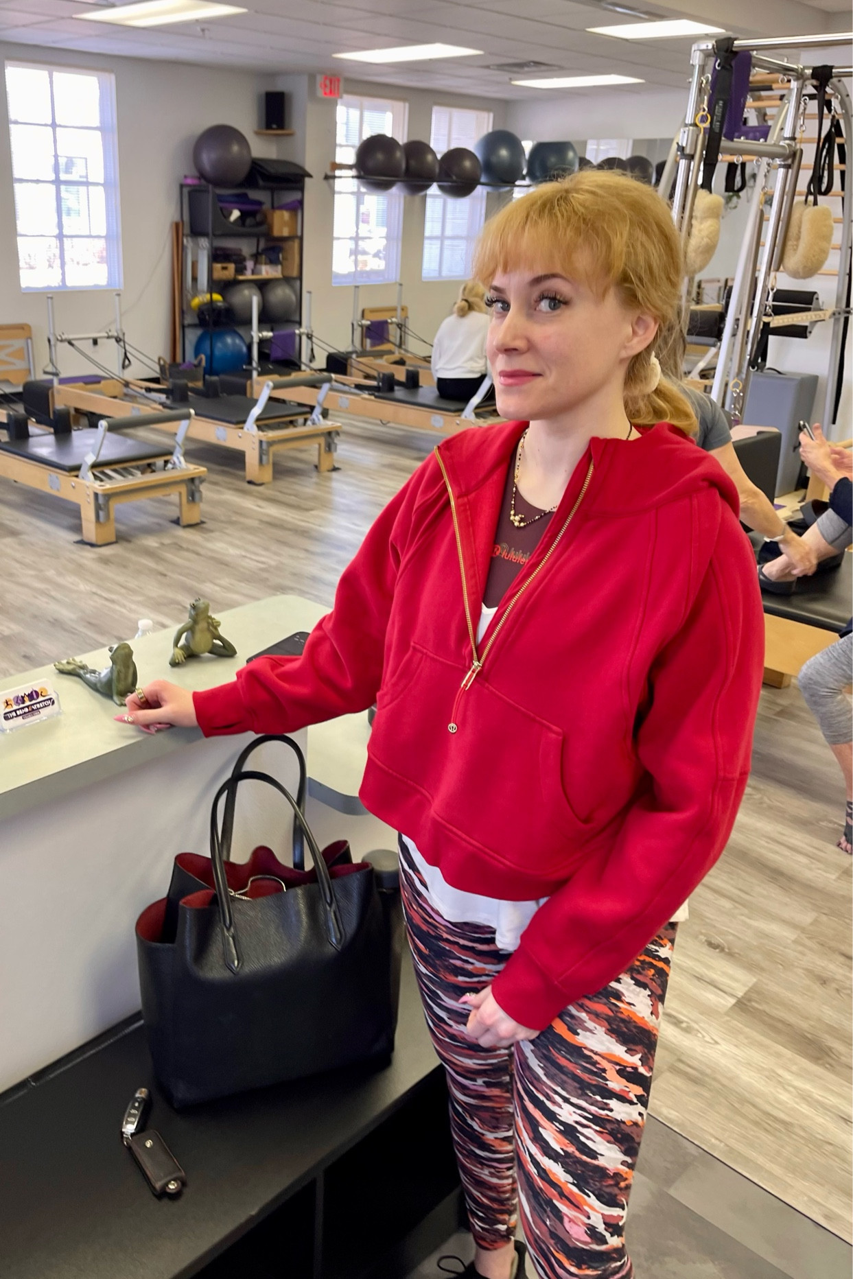More #pilates and #lululemon - the Tiger set is from last year’s #lunarnewyear Year of the Tiger collection, but my scuba sweater is from this year’s Year of the Rabbit drop. It’s on sale! 

#LTKsalealert #LTKfit #LTKSale