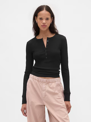 Modern Rib Henley T-Shirt | Gap (US)