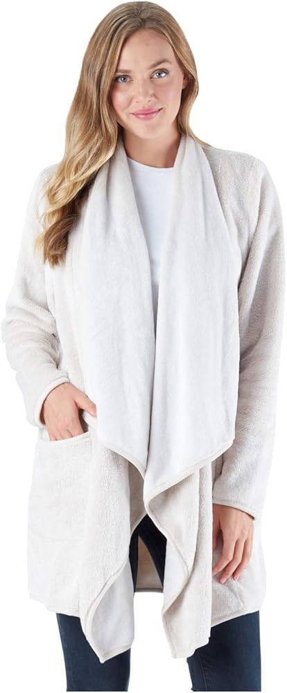 Sleepyheads Women's Fleece Long Sleeve Robe Sherpa-Lined Hooded Bathrobe… | Amazon (US)