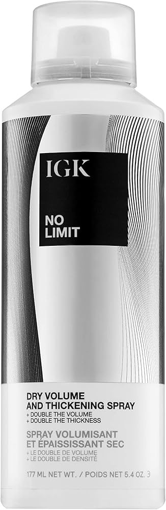 IGK No Limit Volumizing Spray – Root Lift & Full-Body Hair Spray for Long-Lasting Volume | Amazon (US)