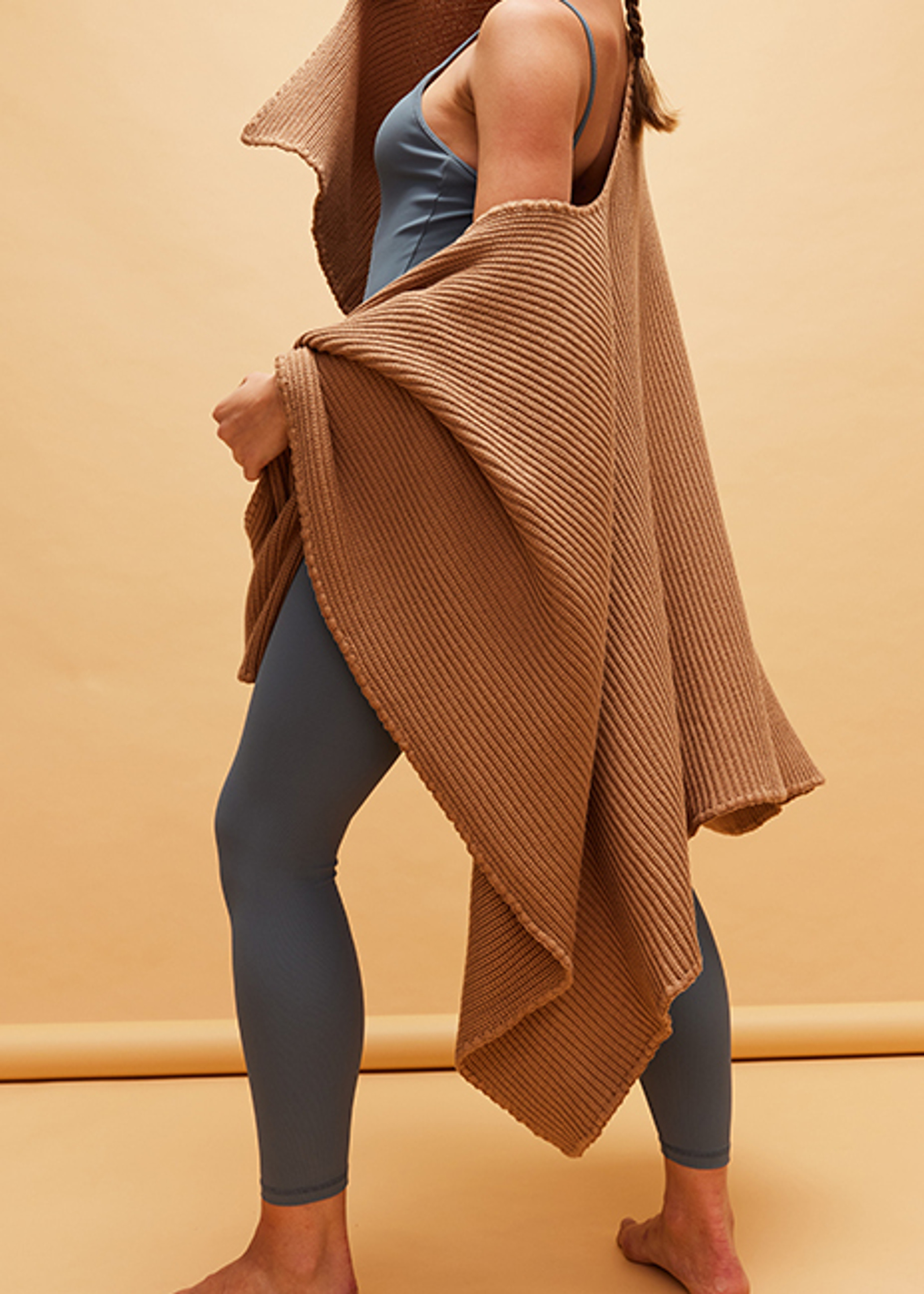 PIXIE KNIT WRAP  in EARTH | The UPSIDE | The Upside (Australia & New Zealand)