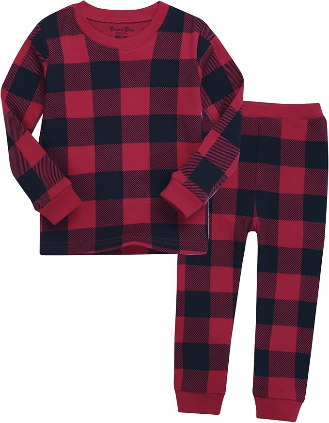 VAENAIT BABY Kids Adult Couple Family Matching Christmas Pjs Xmas Holiday Buffalo Plaid Sibling P... | Amazon (US)