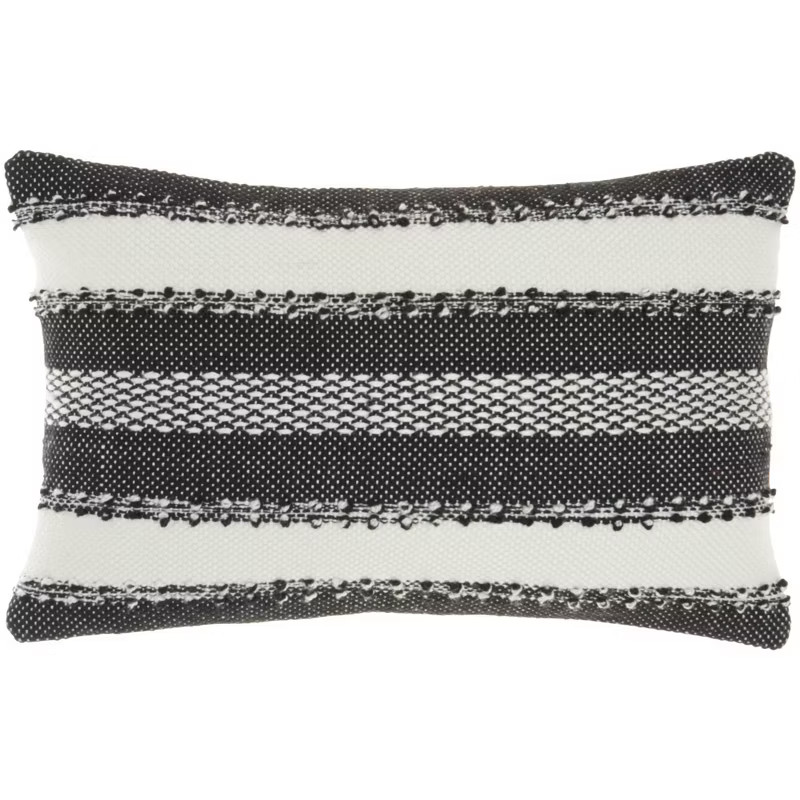 Woven Striped and Dots Indoor/Outdoor Throw Pillow  - Mina Victory | Target