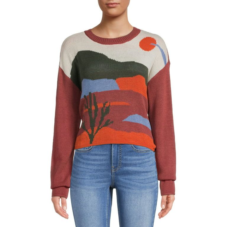 Madden Nyc Women's and Junior's Scenic Sweater - Walmart.com | Walmart (US)