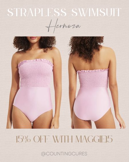 I just love this cute pink one-piece tube swimwear! Perfect for the upcoming season! Use my code MAGGIE15 for a 15% discount!
#swimsuitfinds #springfashion #outfitaesthetic #onsalenow

#LTKsalealert #LTKstyletip #LTKswim