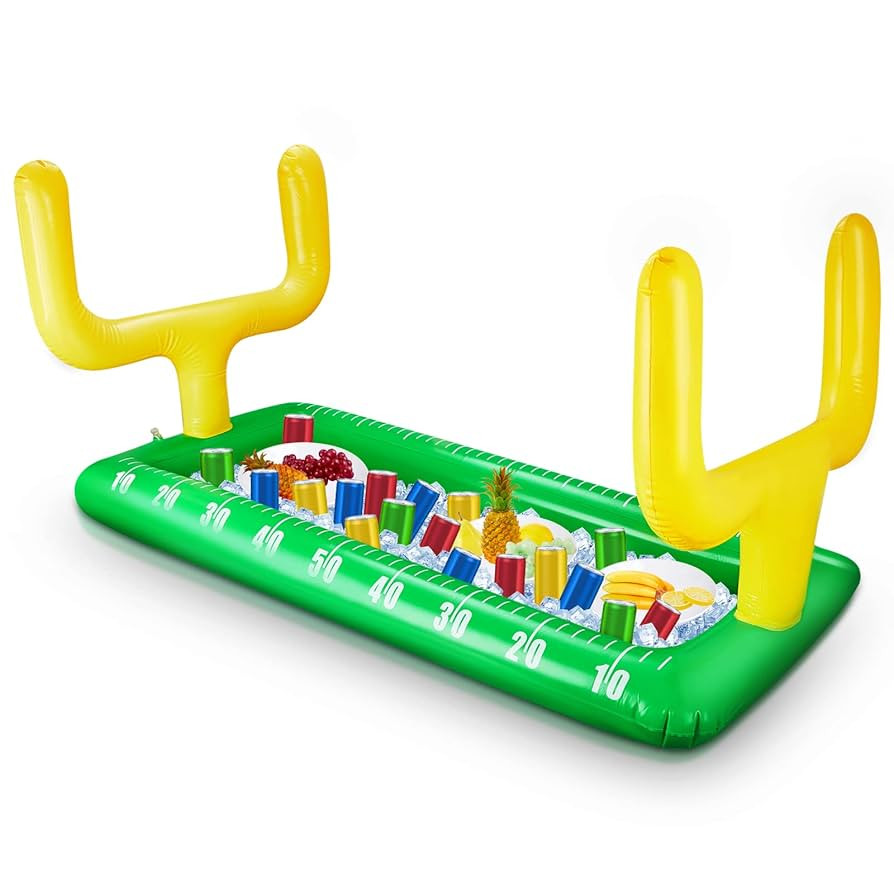 Inflatable Football Field Cooler Football Party Drink Cooler Football Party Decor Inflatable Ice ... | Amazon (US)