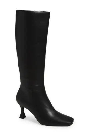 Jeffrey Campbell Checkmate Knee High Boot in Black at Nordstrom Rack, Size 11 | Nordstrom Rack