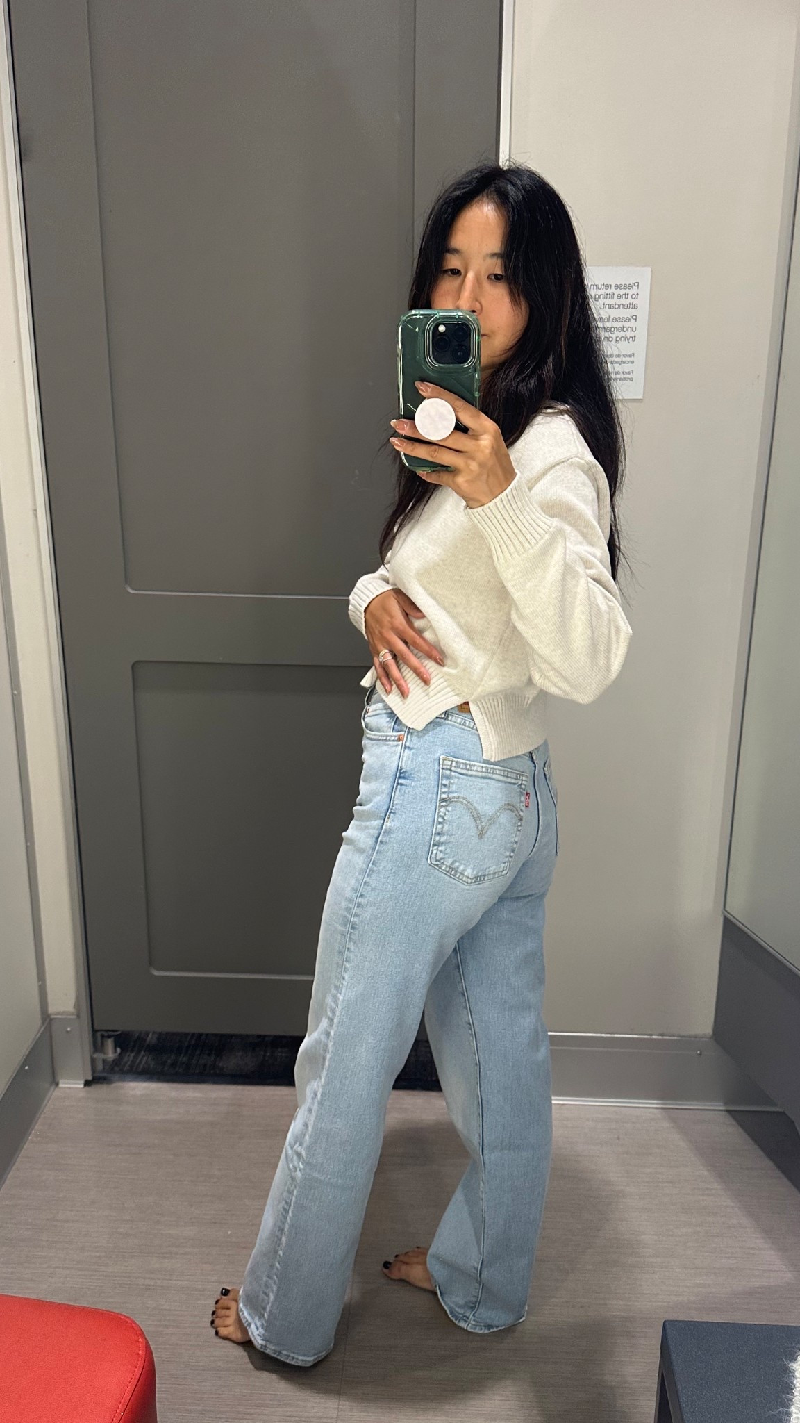 These are the comfiest jeans. The 32” inseam is slightly too long for me and I’m looking for these in a wide leg, but these are notable top contenders because they’re comfy for both the sit and stand tests. #targetstyle

#LTKSaleAlert #LTKStyleTip #LTKSeasonal