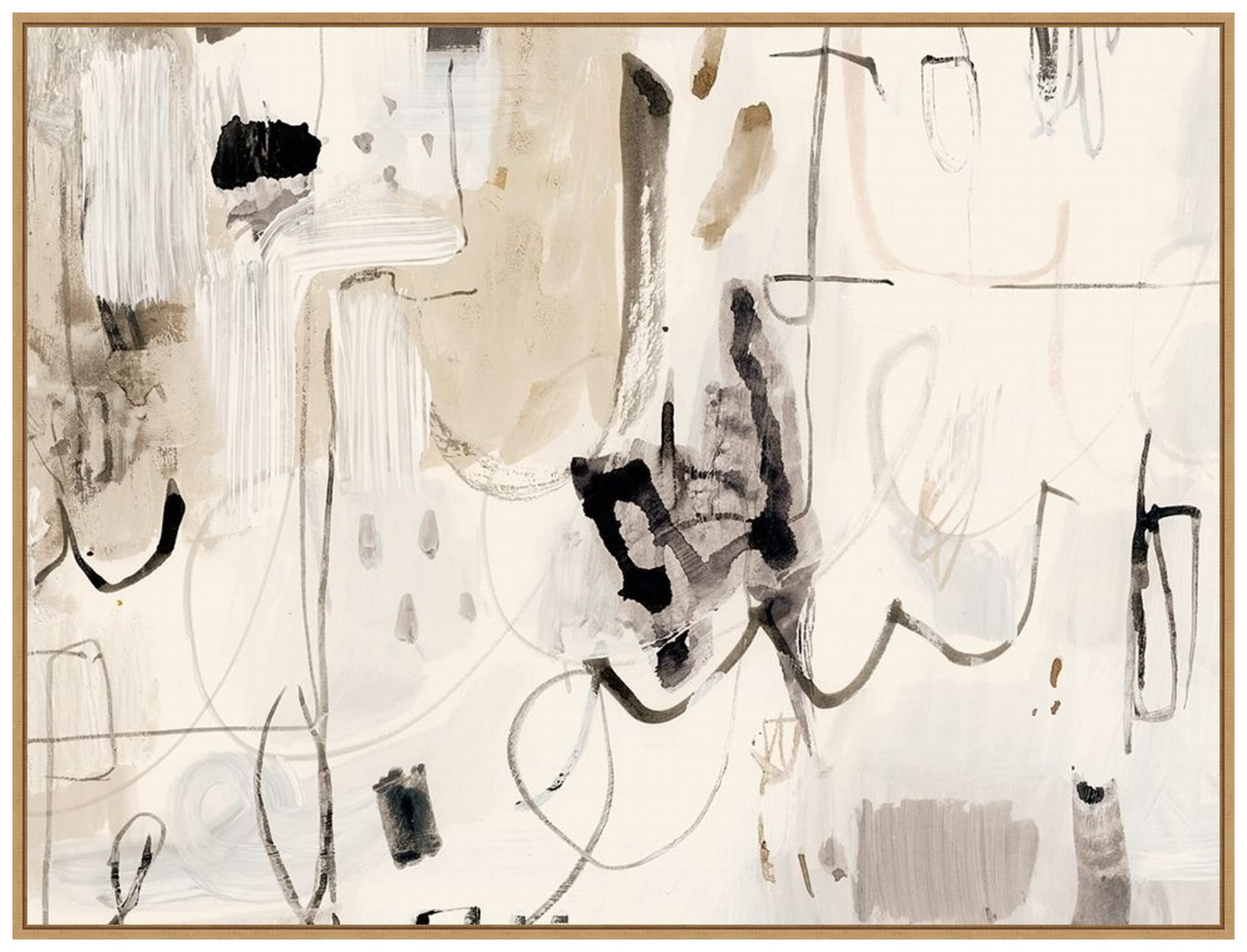 Amanti Art Framed Canvas Wall Art 32x42 Net Neutral II by Victoria Barnes, Framed Wall Art Canvas... | Amazon (US)