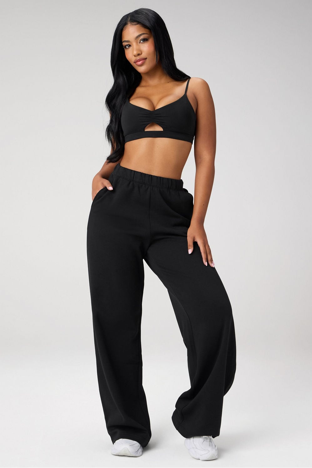 Cozy Fleece Wide Leg Sweatpant | Fabletics