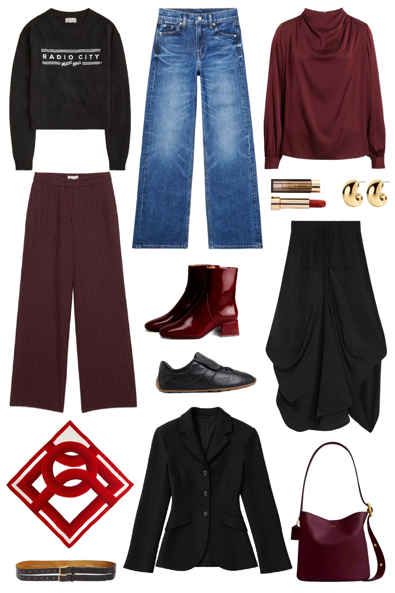 Black and burgundy mini capsule for you to stay fire post holiday  

#LTKSeasonal #LTKOver40 #LTKMidsize
