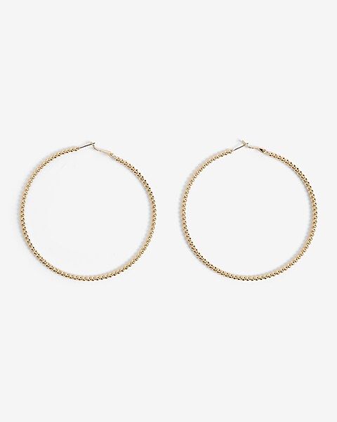 Textured Hoop Earrings | Express