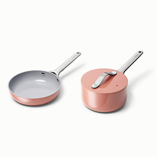 Caraway Home Mini Fry Pan & Sauce Pan Duo Perracotta Set of 2 | The Container Store