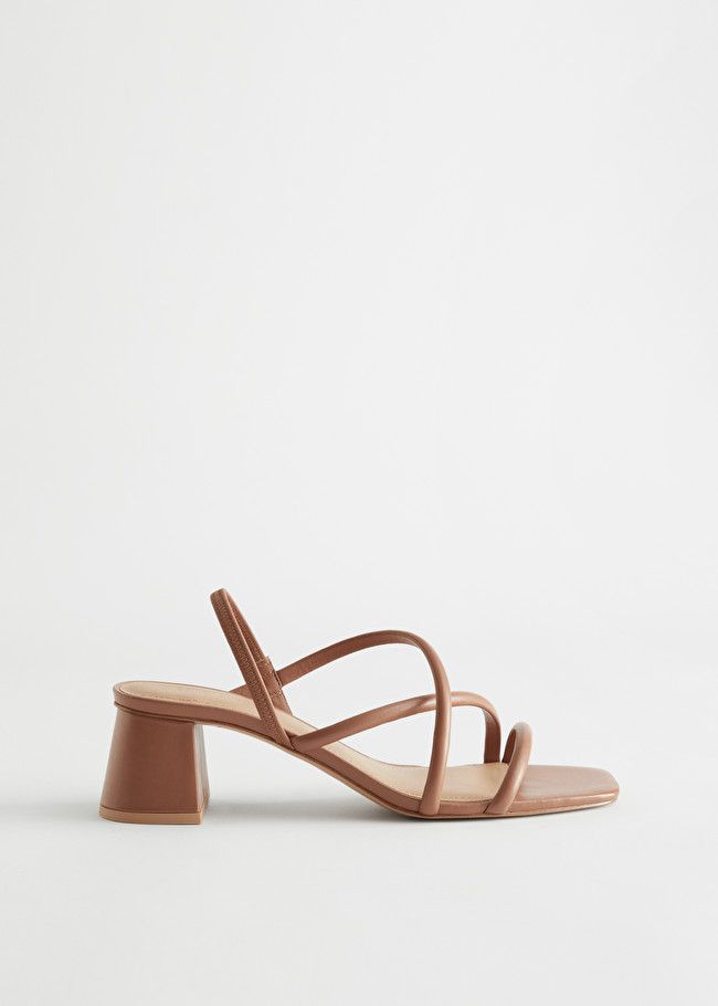 Chunky Strap Heeled Leather Sandals | & Other Stories (EU + UK)