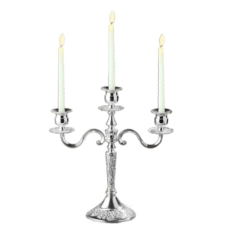 Nostalgic Alloy Candlestick Pendulum Birthday Party Romantic Wedding Candlelight Dinner | Amazon (US)