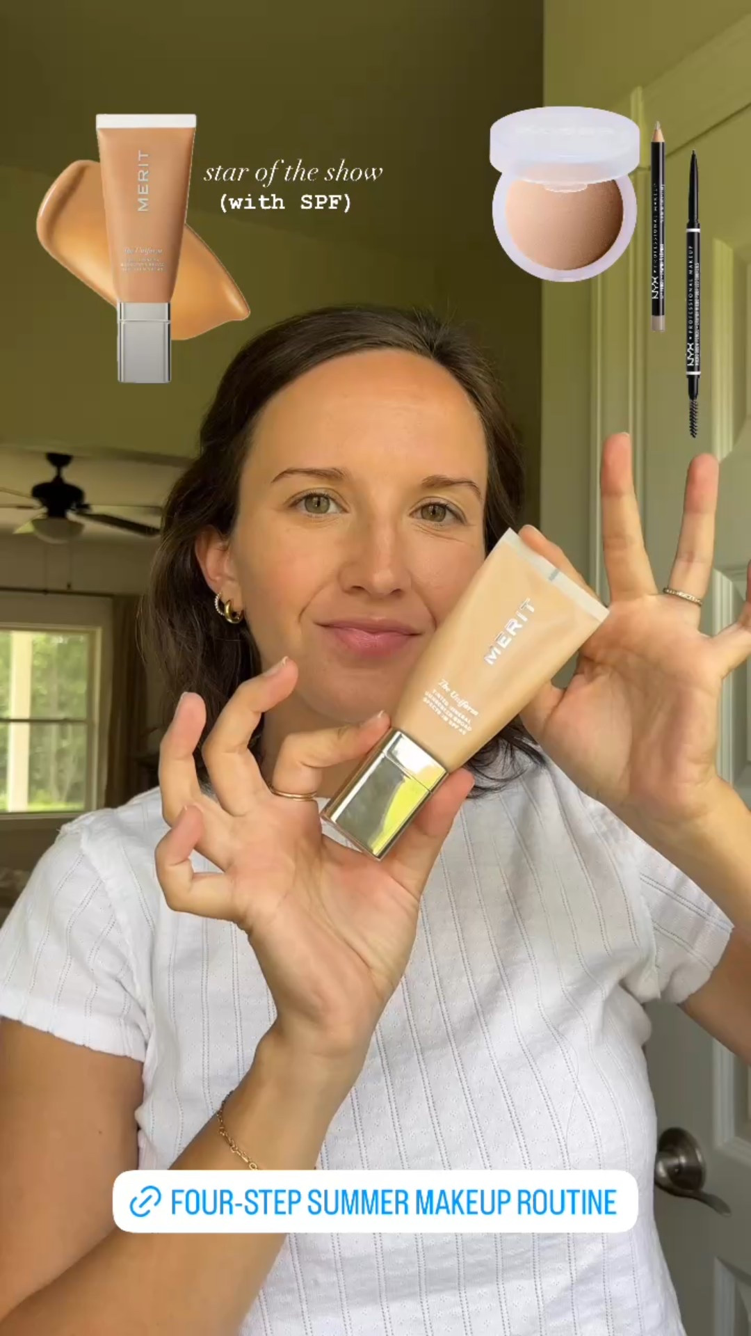 easiest summer makeup routine - four steps! been loving this Merit tinted spf 

#LTKBeauty