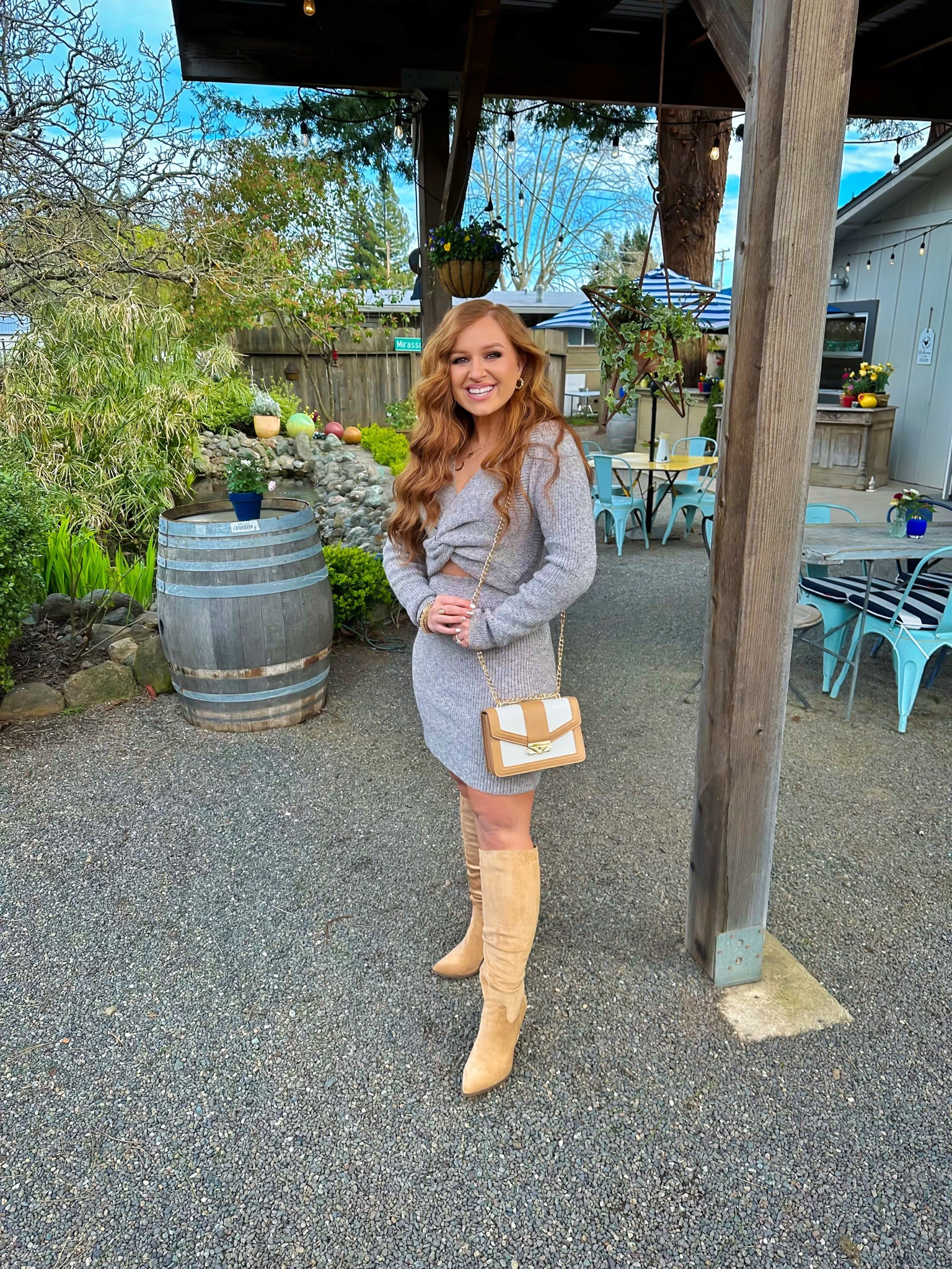 Cute sweater cut out dress in size medium from pink blush 


#LTKtravel #LTKunder100 #LTKFind