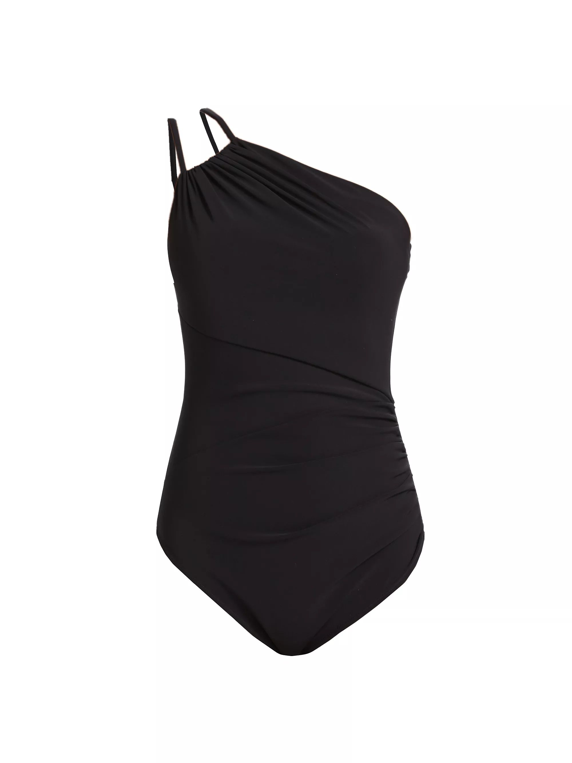 Waheed Asyymmetric Ruched One-Piece Swimsuit | Saks Fifth Avenue